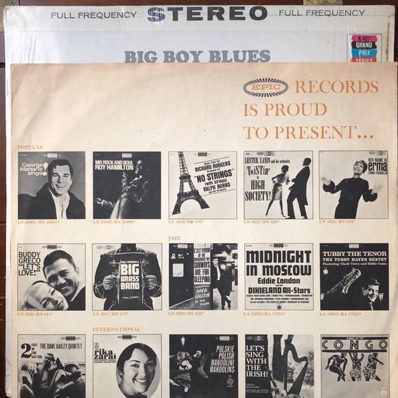 Jimmy Rushing & Al Hibbler Big Boy Blues Vinyl Album '64 - Picture 7 of 7